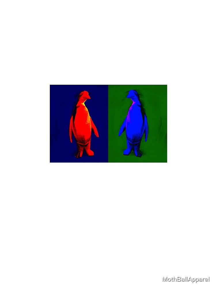 Duotone Penguin Pop Art by MothBallApparel