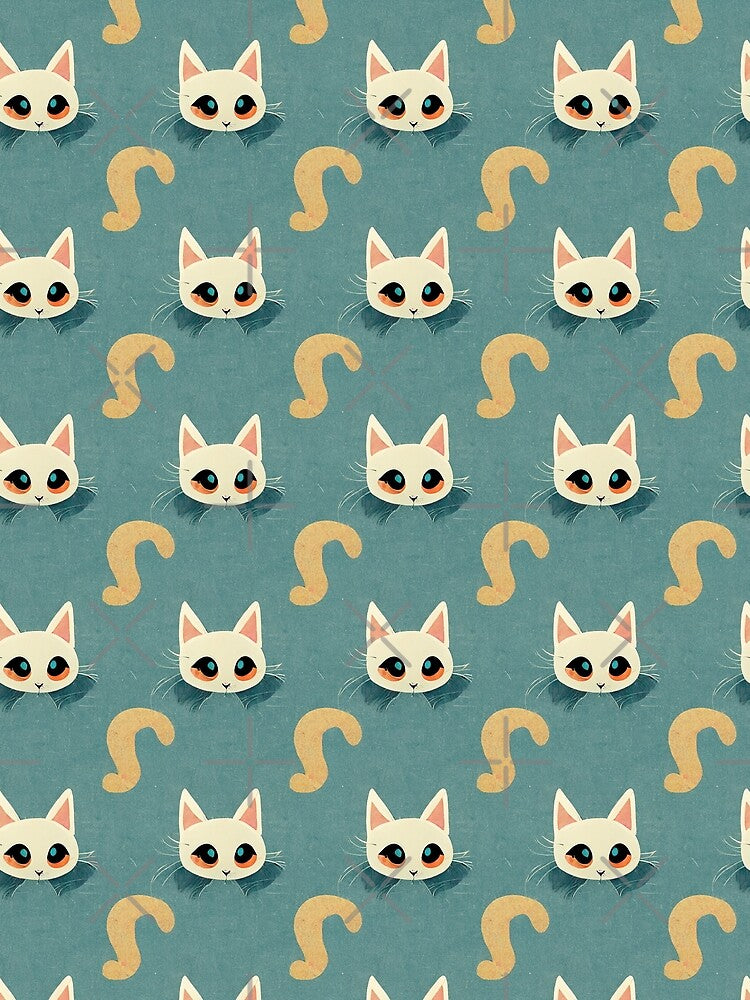 Cute Cat pattern 40 regular grid by KoolArtDistrict