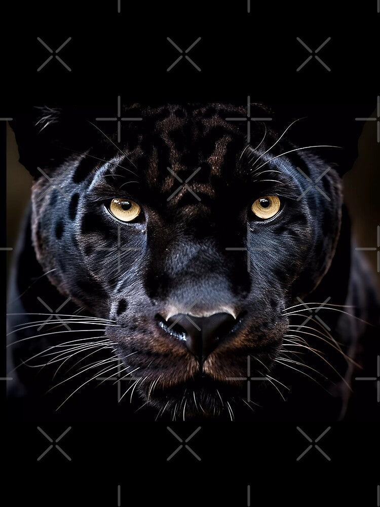 Mesmerizing Gaze - Powerful Black Panther with Piercing Eyes by SweetWhiskers