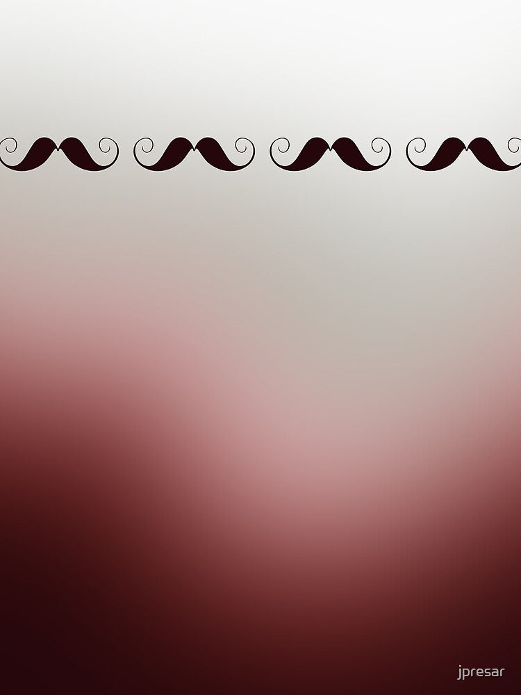 Maroon ombre - mustache by jpresar