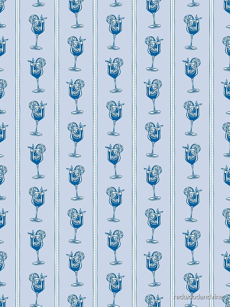 Spritz Stripe - Coastal Blue by redwoodandvine