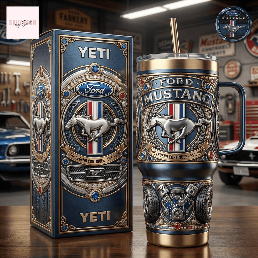 Ford Mustang The Legend Continues Est 1964 Tumbler
