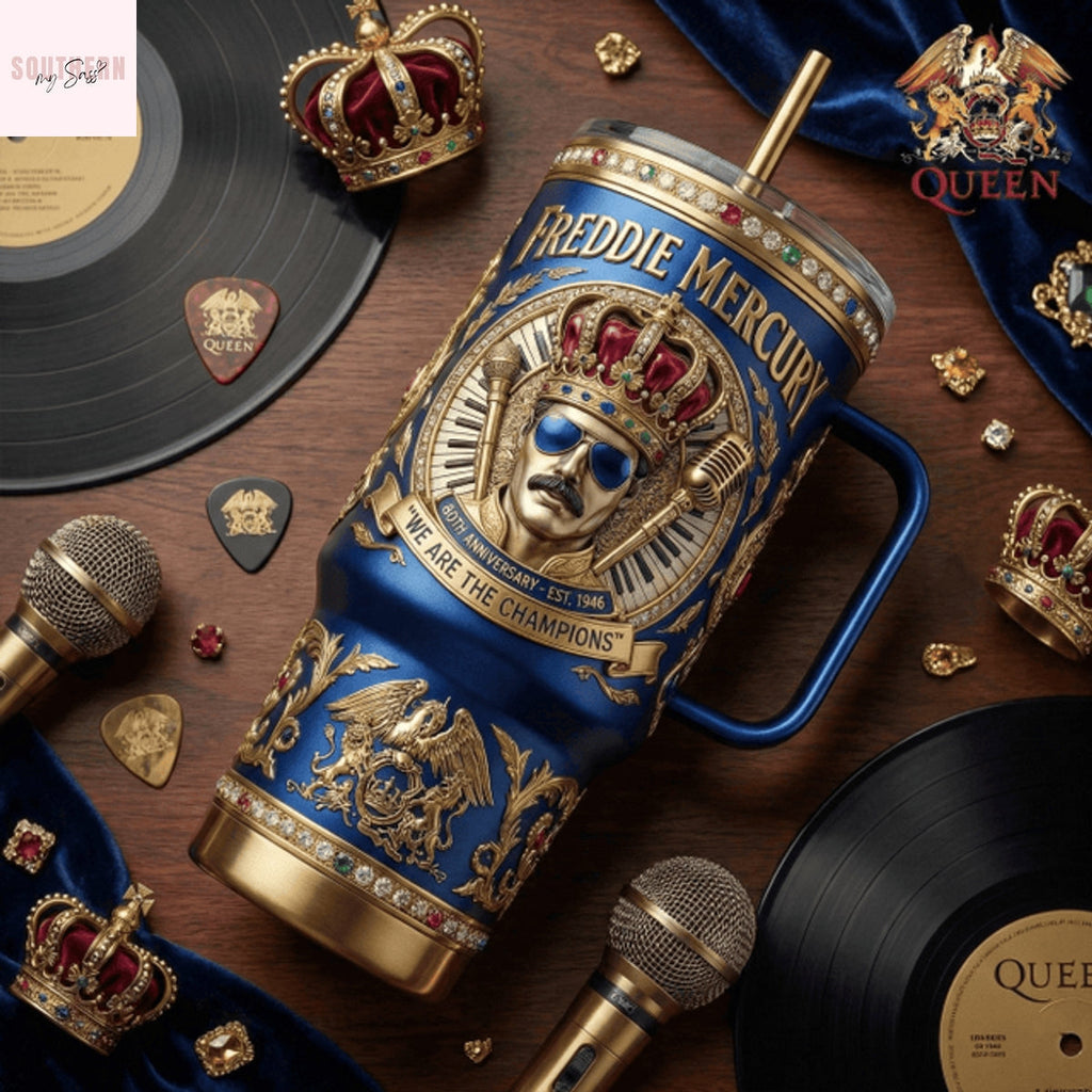 Freddie Mercury We Are The Champions Tumbler