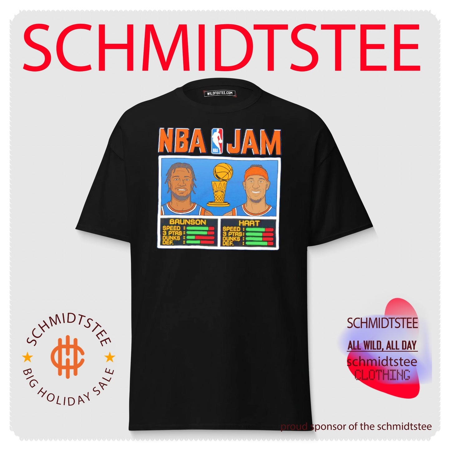 Josh Hart & Jalen Brunson New York Knicks 2026 NBA Finals Champions Jam shirt