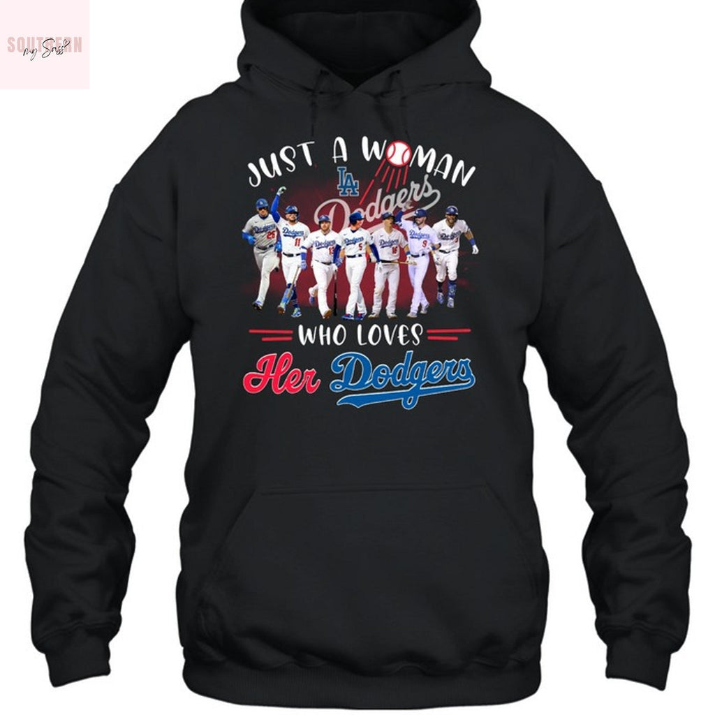 Just A Woman Who Loves Her Los Angeles Dodgers Unisex T-Shirt