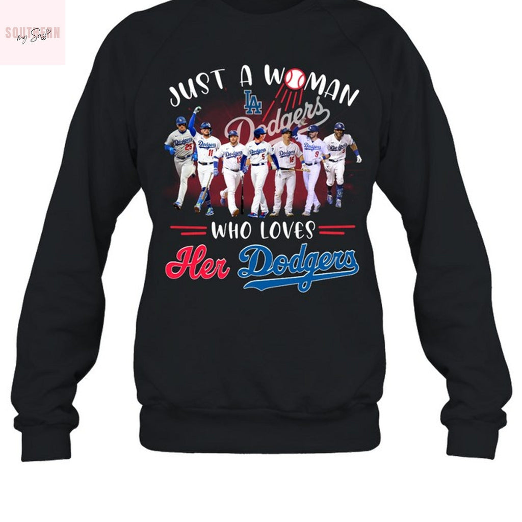 Just A Woman Who Loves Her Los Angeles Dodgers Unisex T-Shirt