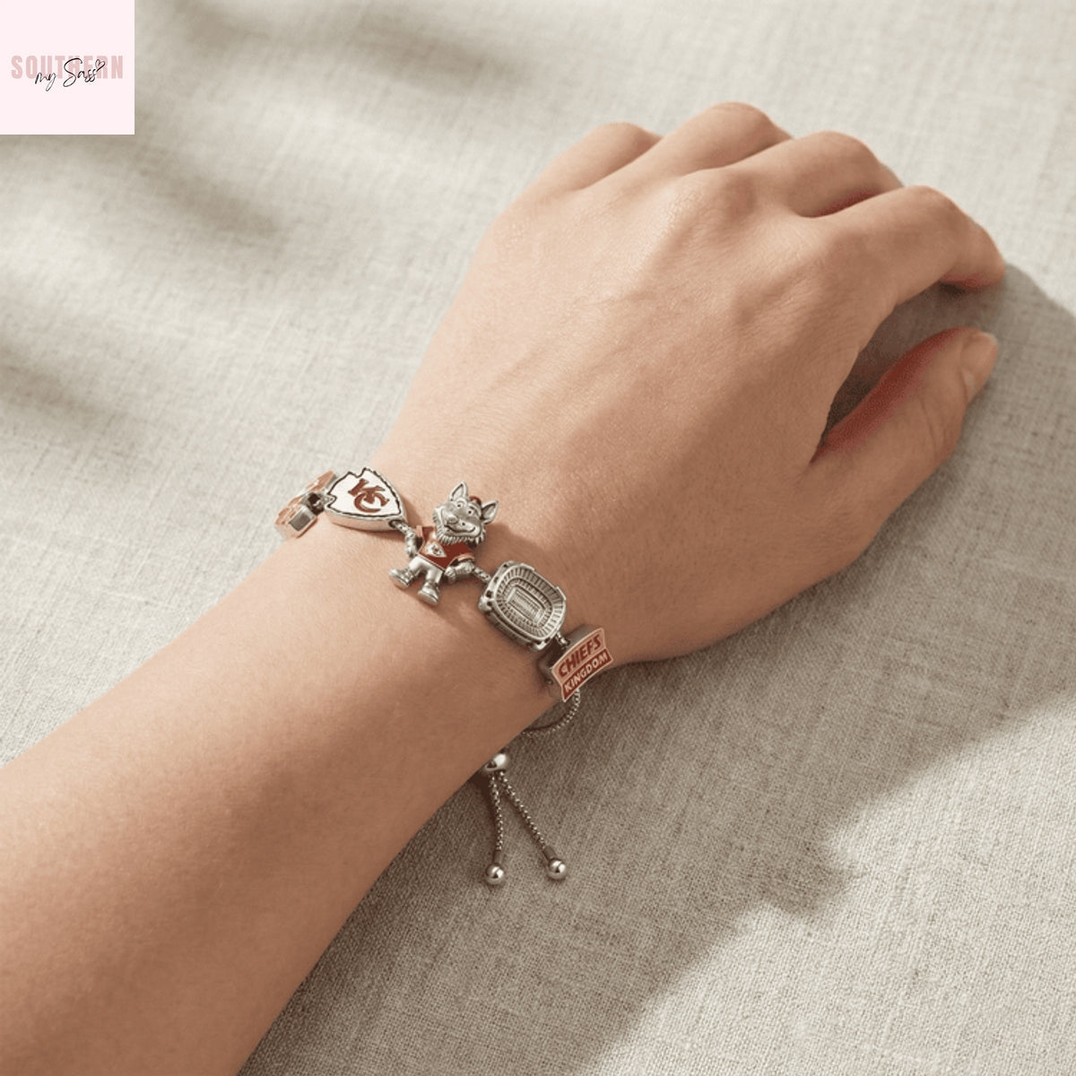 Kansas City Chiefs Charm Bracelet