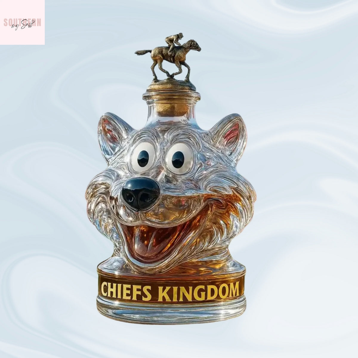 Kansas City Chiefs Kc Wolf Chiefs Christmas Whiskey Bottle