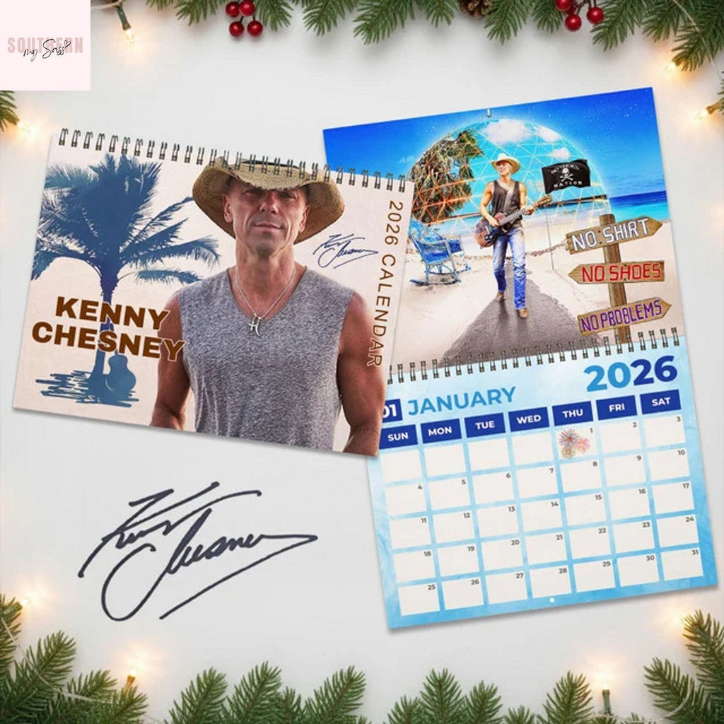Kenny Chesney 2026 Wall Calendar