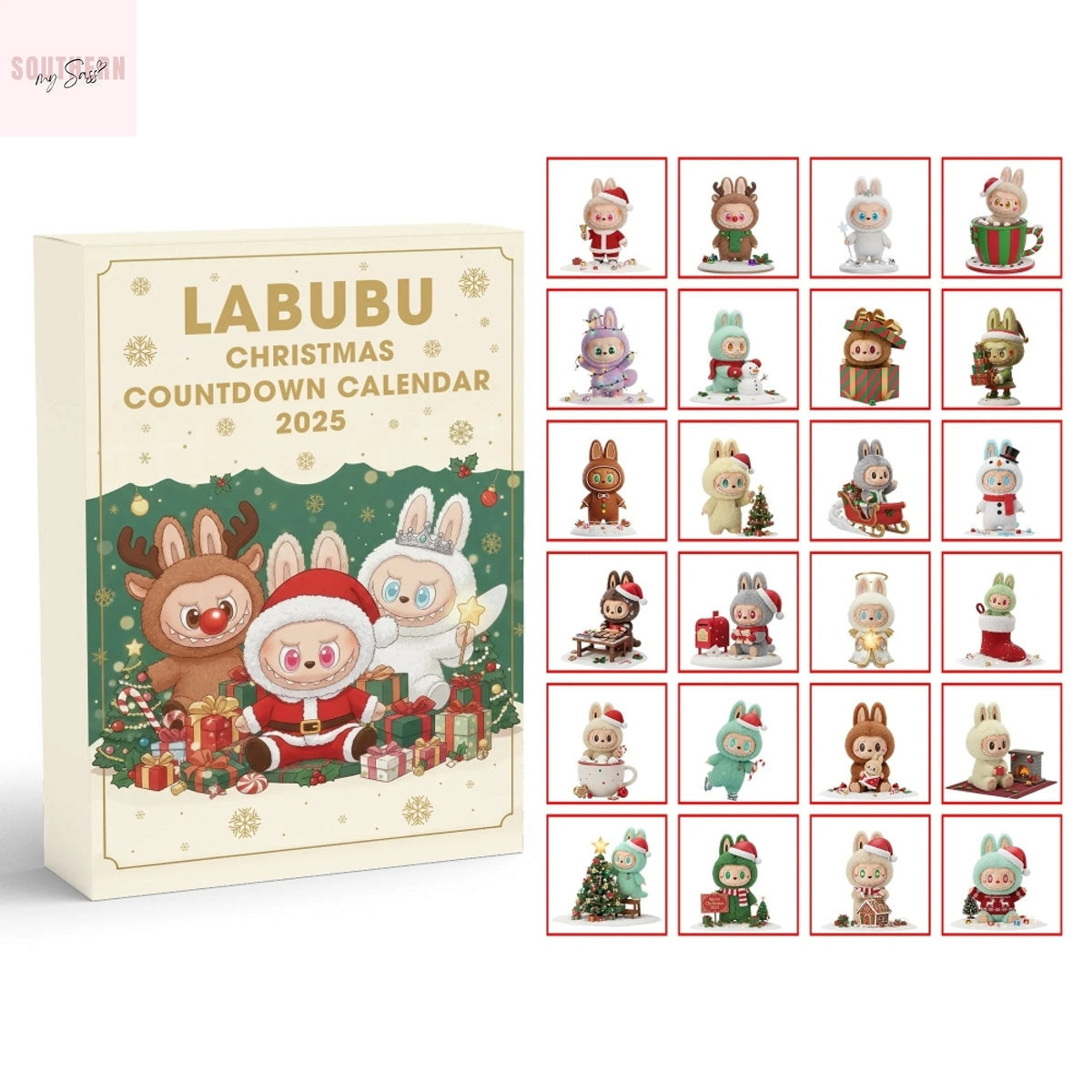 Labubu Christmas Countdown Advent Calendar 2025