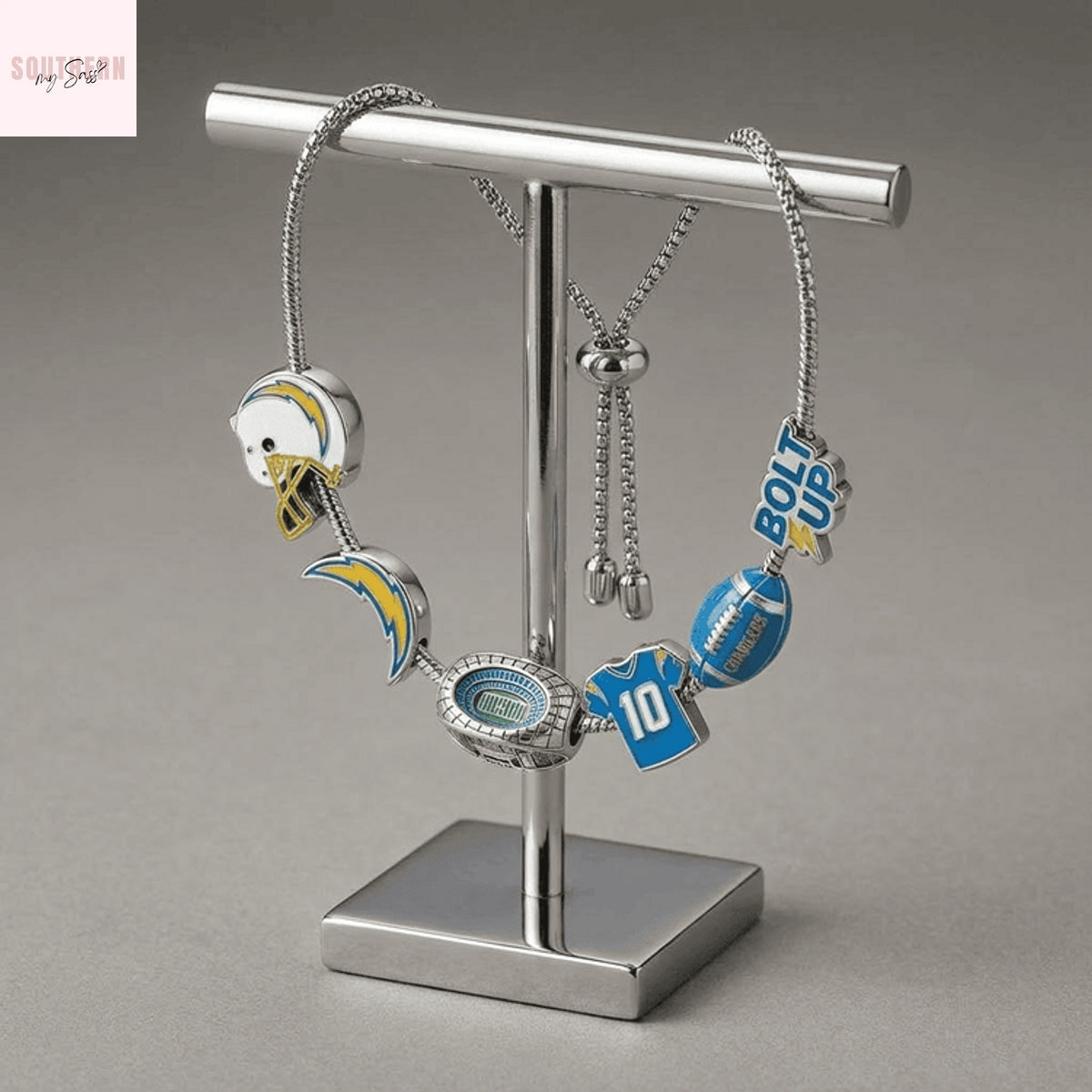 Los Angeles Chargers Charm Bracelet