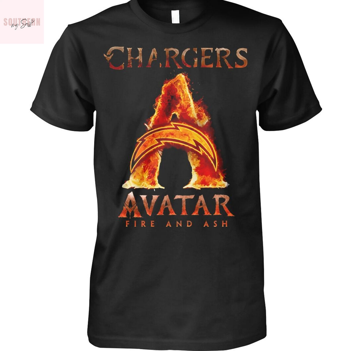 Los Angeles Chargers x Avatar Fire And Ash Unisex T-Shirt
