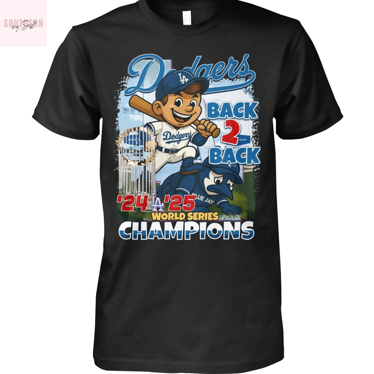 Los Angeles Dodgers 2024-2025 World Champions Back To Back Unisex T-Shirt