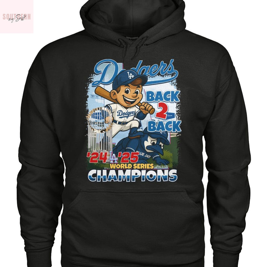 Los Angeles Dodgers 2024-2025 World Champions Back To Back Unisex T-Shirt