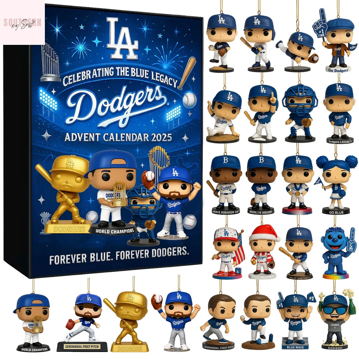 Los Angeles Dodgers 2025 Advent Calendar Celebrating The Blue Legacy