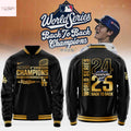Los Angeles Dodgers 2025 Back To Back World Series Champions Baseball Jacket