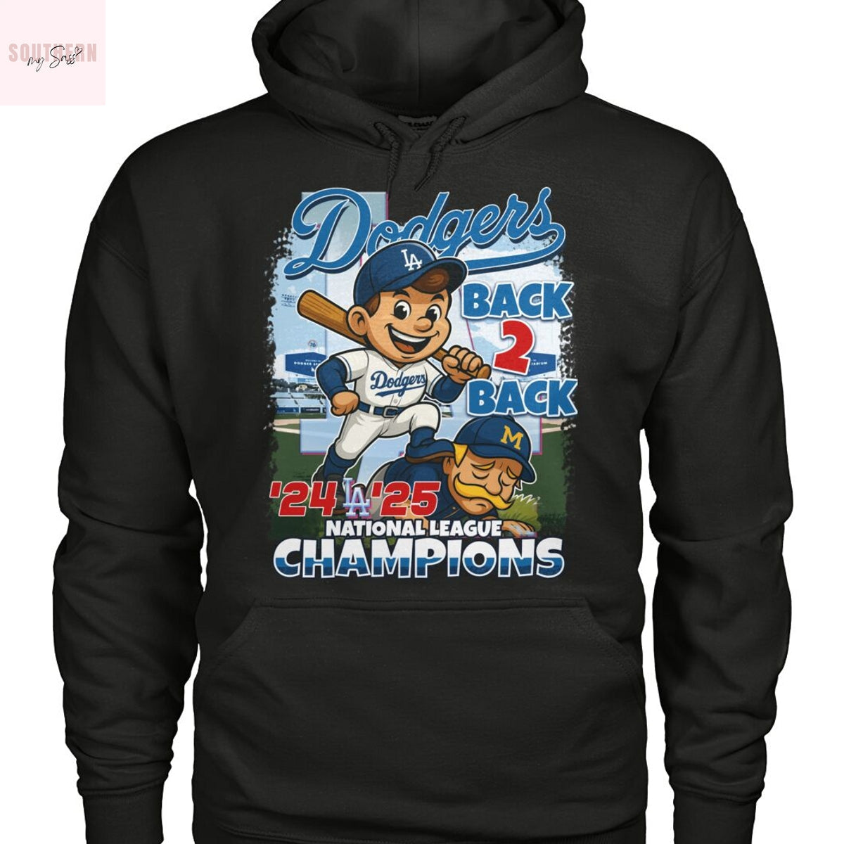 Los Angeles Dodgers 2025 National League Champions Back 2 Back Signature 24-25 Unisex T-Shirt