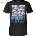 Los Angeles Dodgers 2025 National League Champions Back 2 Back Signature Unisex T-Shirt