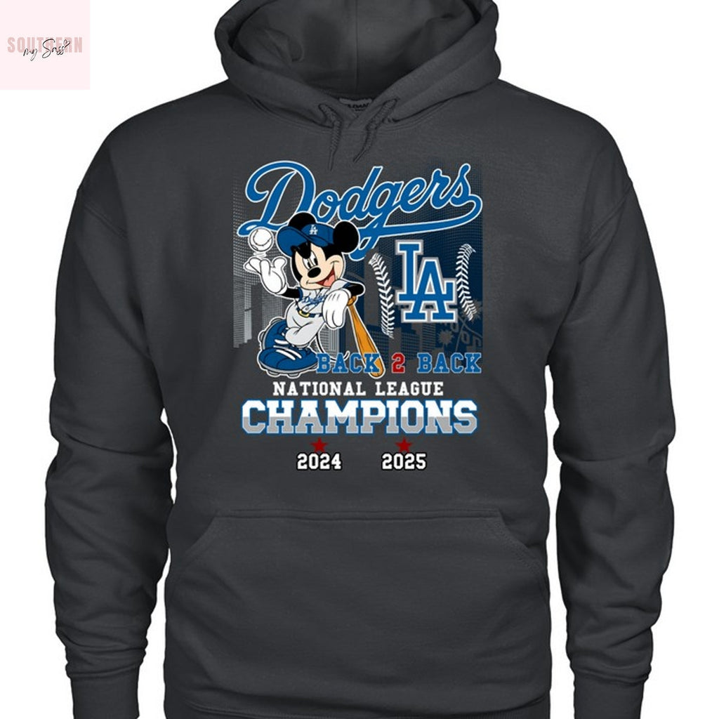 Los Angeles Dodgers 2025 National League Champions Back 2 Back Unisex T-Shirt