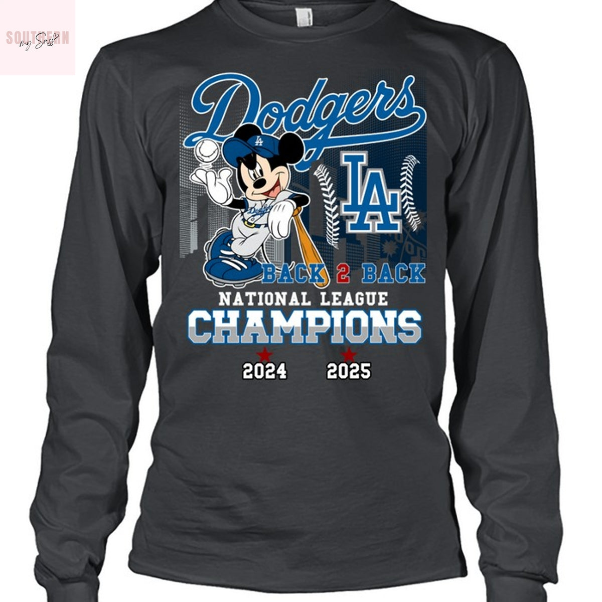 Los Angeles Dodgers 2025 National League Champions Back 2 Back Unisex T-Shirt