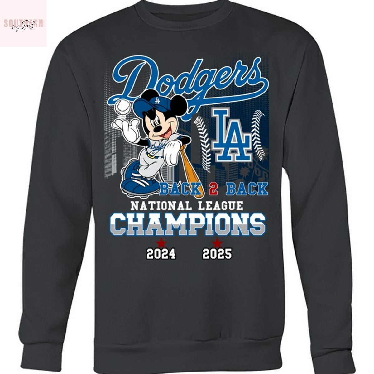 Los Angeles Dodgers 2025 National League Champions Back 2 Back Unisex T-Shirt