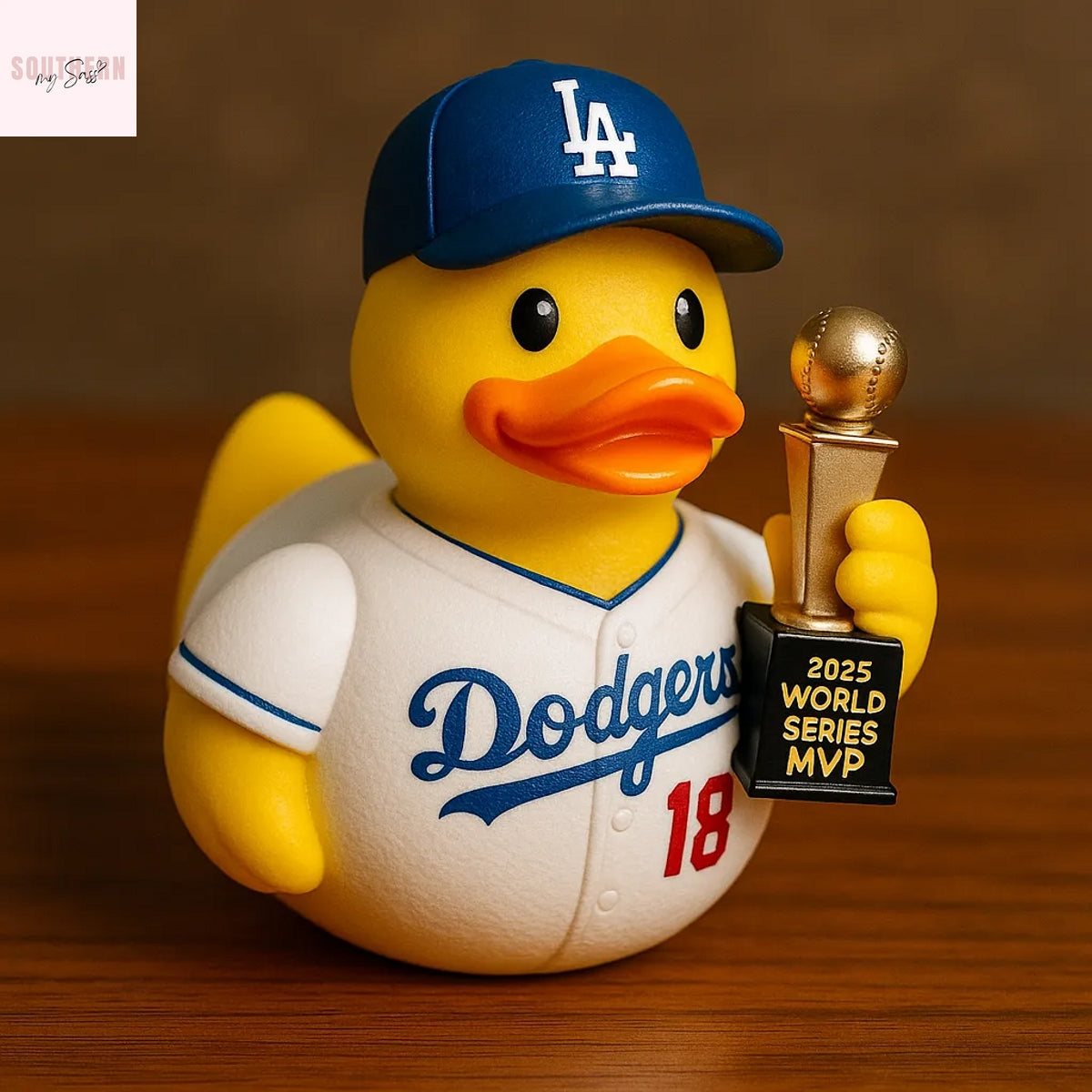 Los Angeles Dodgers Dodgers 2025 World Champions MVP Rubber Duck