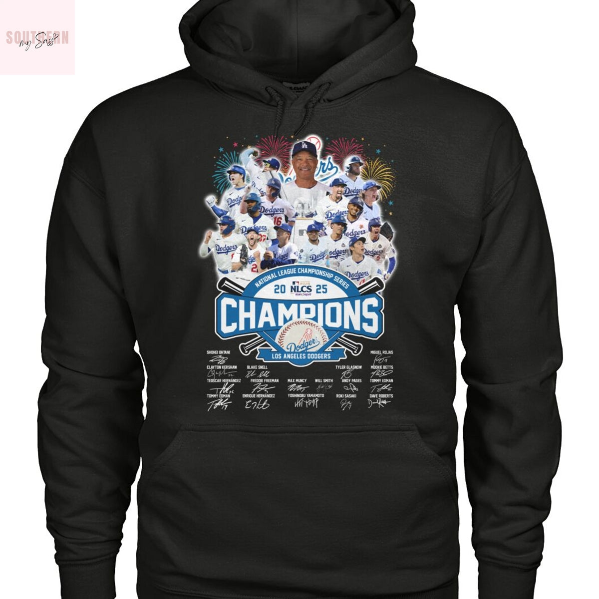 Los Angeles Dodgers National League Champions 2025 Signature Unisex T-Shirt