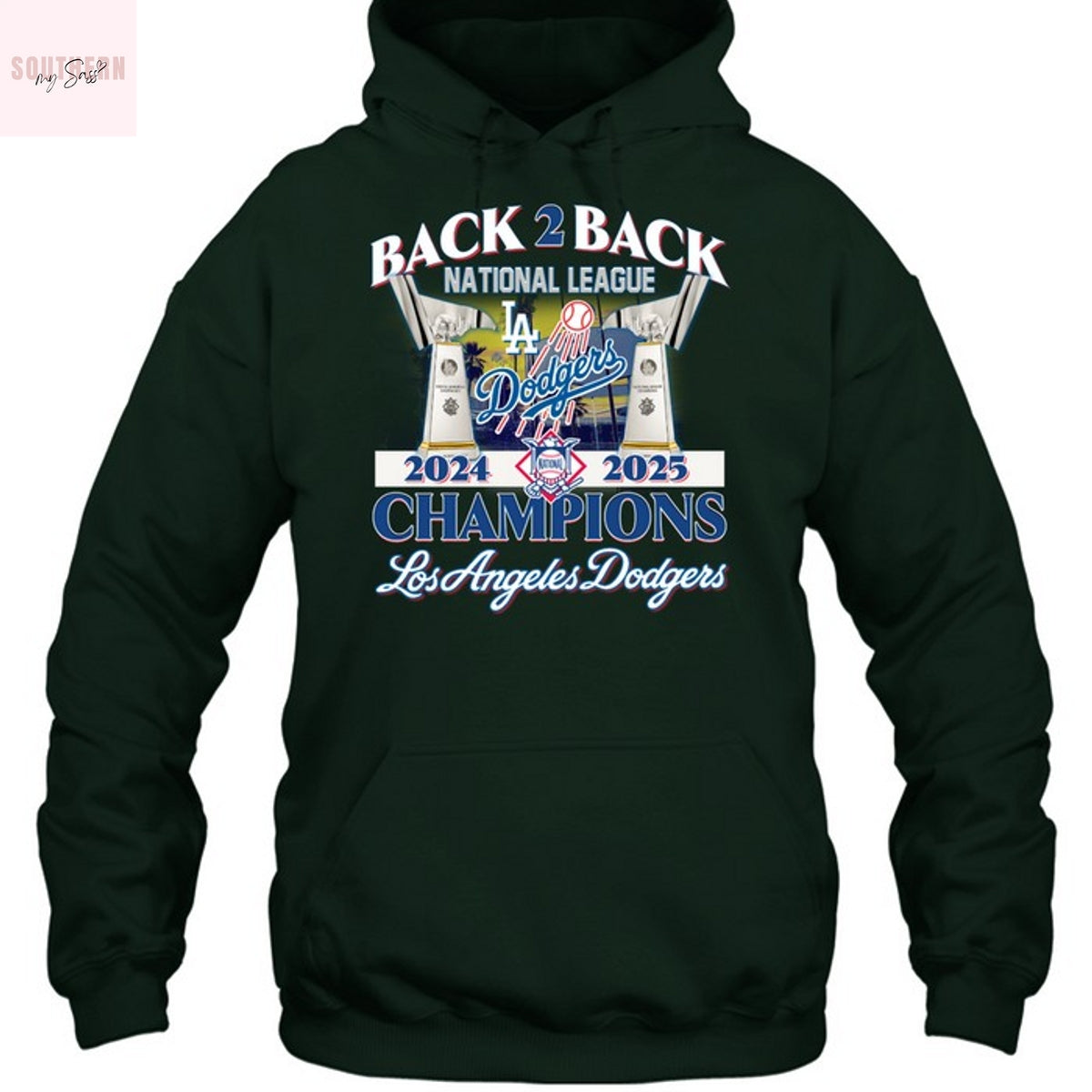 Los Angeles Dodgers National League Champions Back 2 Back Unisex T-Shirt
