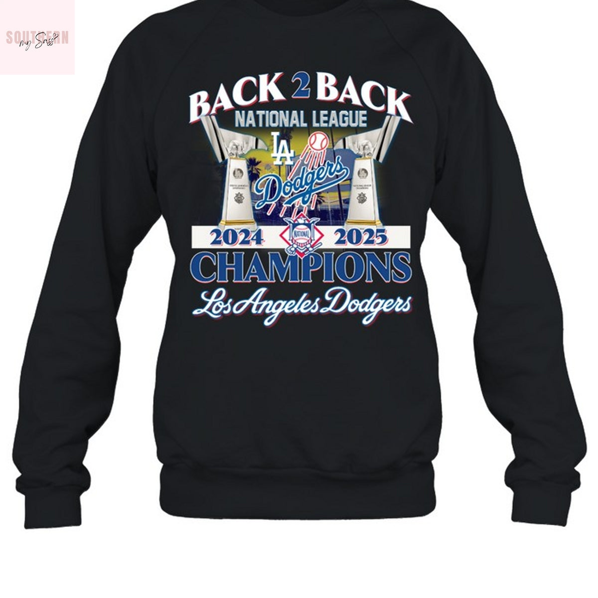 Los Angeles Dodgers National League Champions Back 2 Back Unisex T-Shirt