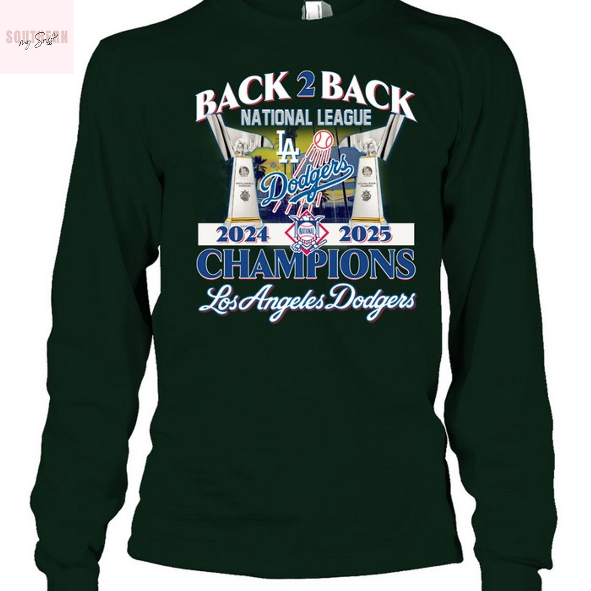 Los Angeles Dodgers National League Champions Back 2 Back Unisex T-Shirt