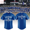 Los Angeles Dodgers NL West Division 2025 Champions Baseball Jersey