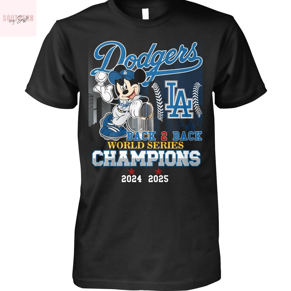 Los Angeles Dodgers World Champions Back To Back 2024-2025 Unisex T-Shirt
