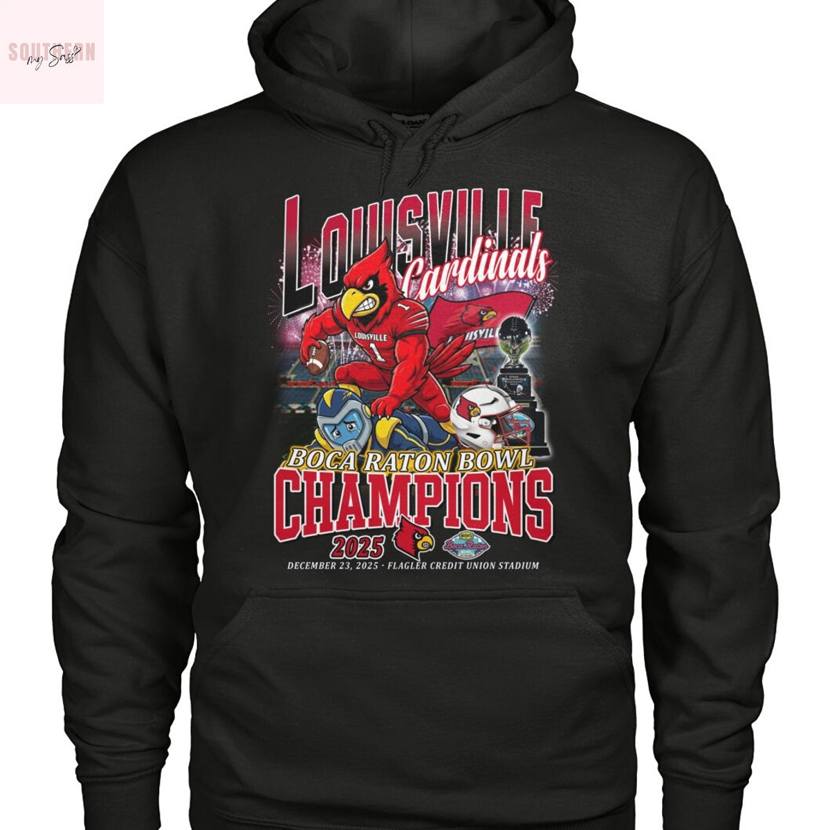 Louisville Cardinals Boca Raton Bowl Champions 2025 Unisex T-Shirt