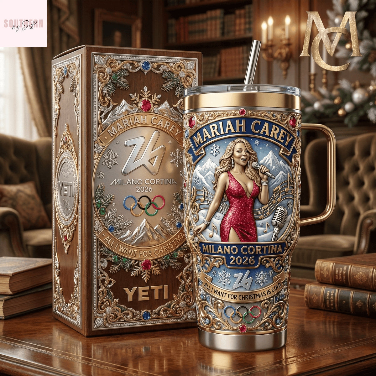 Mariah Carey Milano Cortina 2026 Tumbler