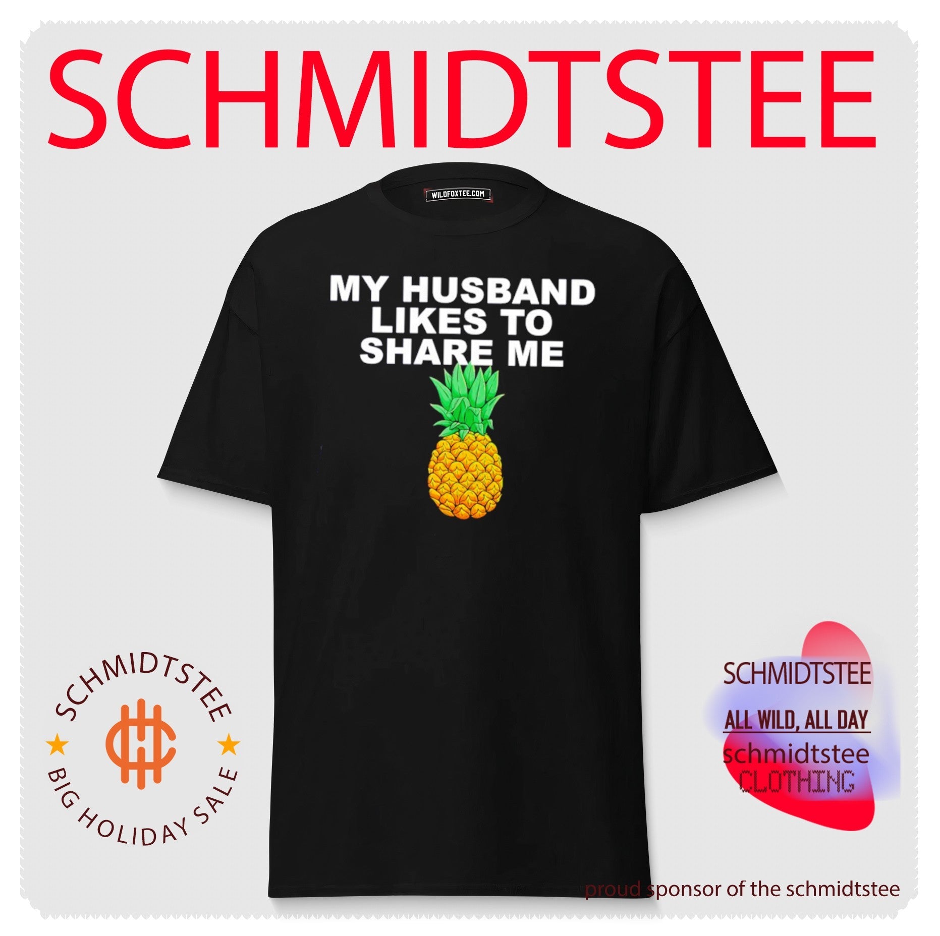 My husband likes to share me pineapple shirt