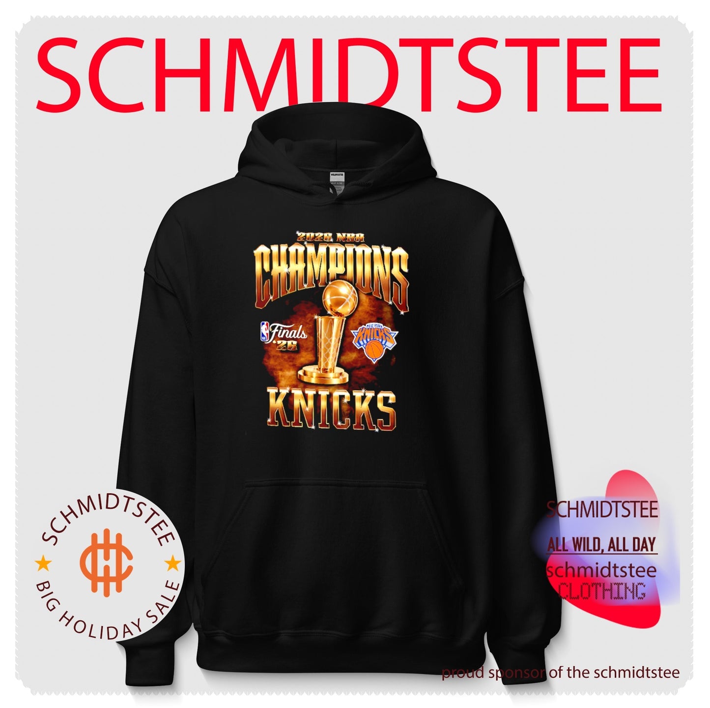 New York Knicks 2026 NBA Finals Champions trophy shirt