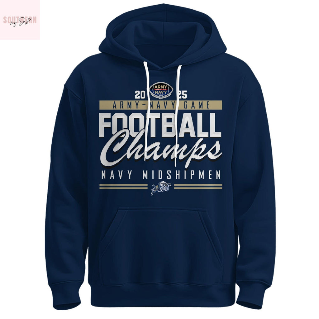 Navy Midshipmen Army- Navy Game Football Champions Hoodie