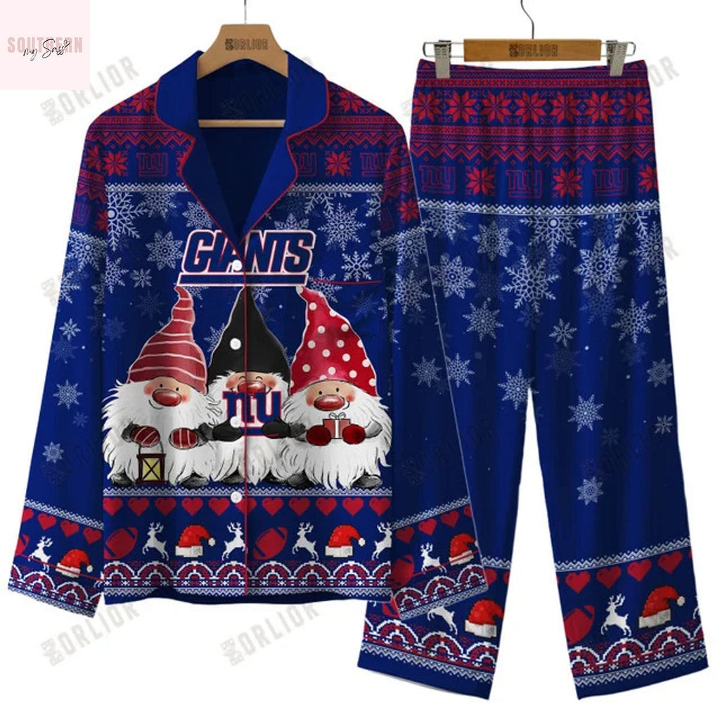 New York Giants 2025 Holiday Season Pajamas Set