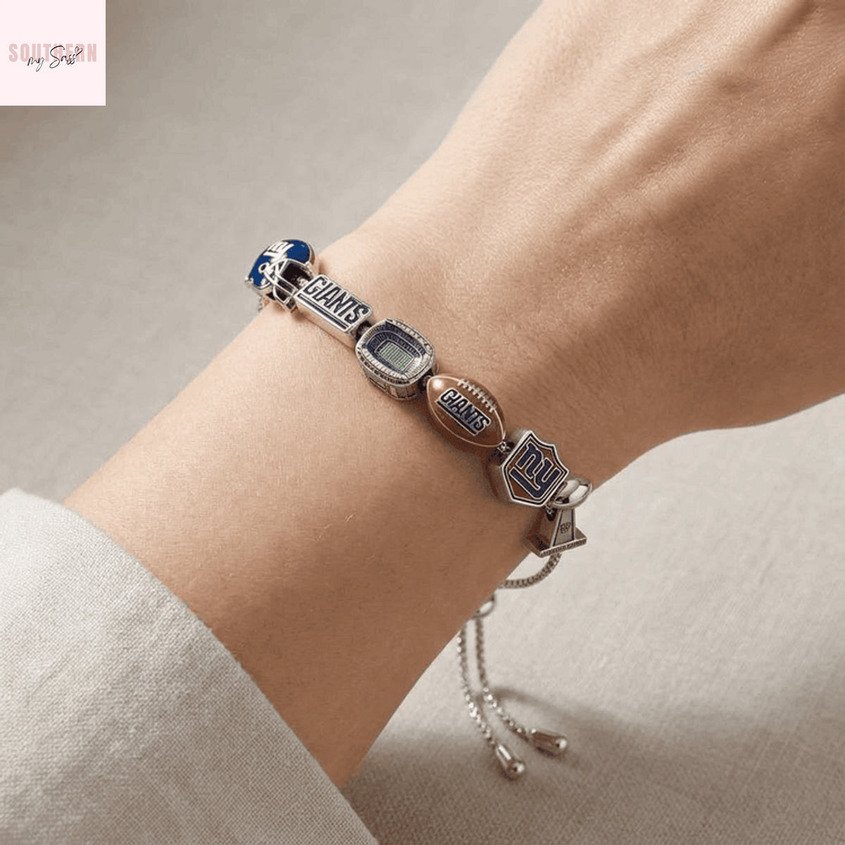 New York Giants Charm Bracelet