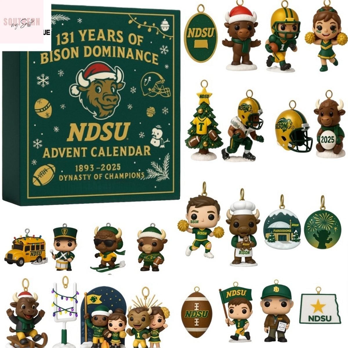 North Dakota State Bison Football 131St Anniversary Advent Calendar 2025