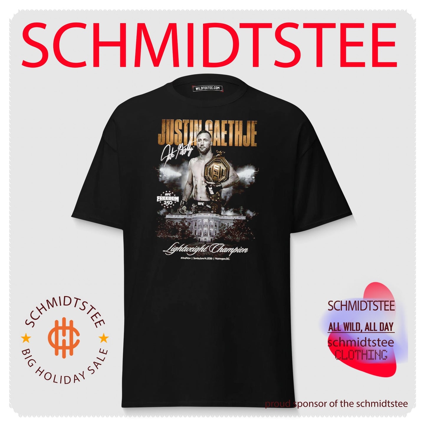 Justin Gaethje Ufc Freedom 250 Lightweight Champion shirt