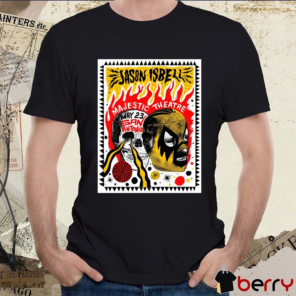 Jason Isbell May 23 2026 San Antonio TX Majestic Theatre Poster t-shirt