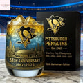 Pittsburgh Penguins 58th Anniversary Whiskey Glass