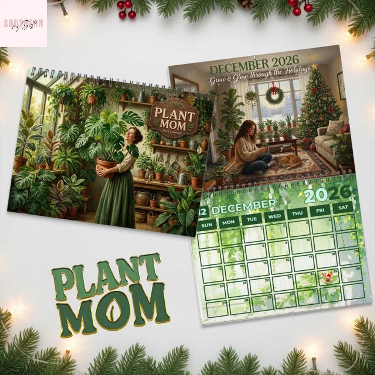 Plant Mom 2026 Wall Calendar