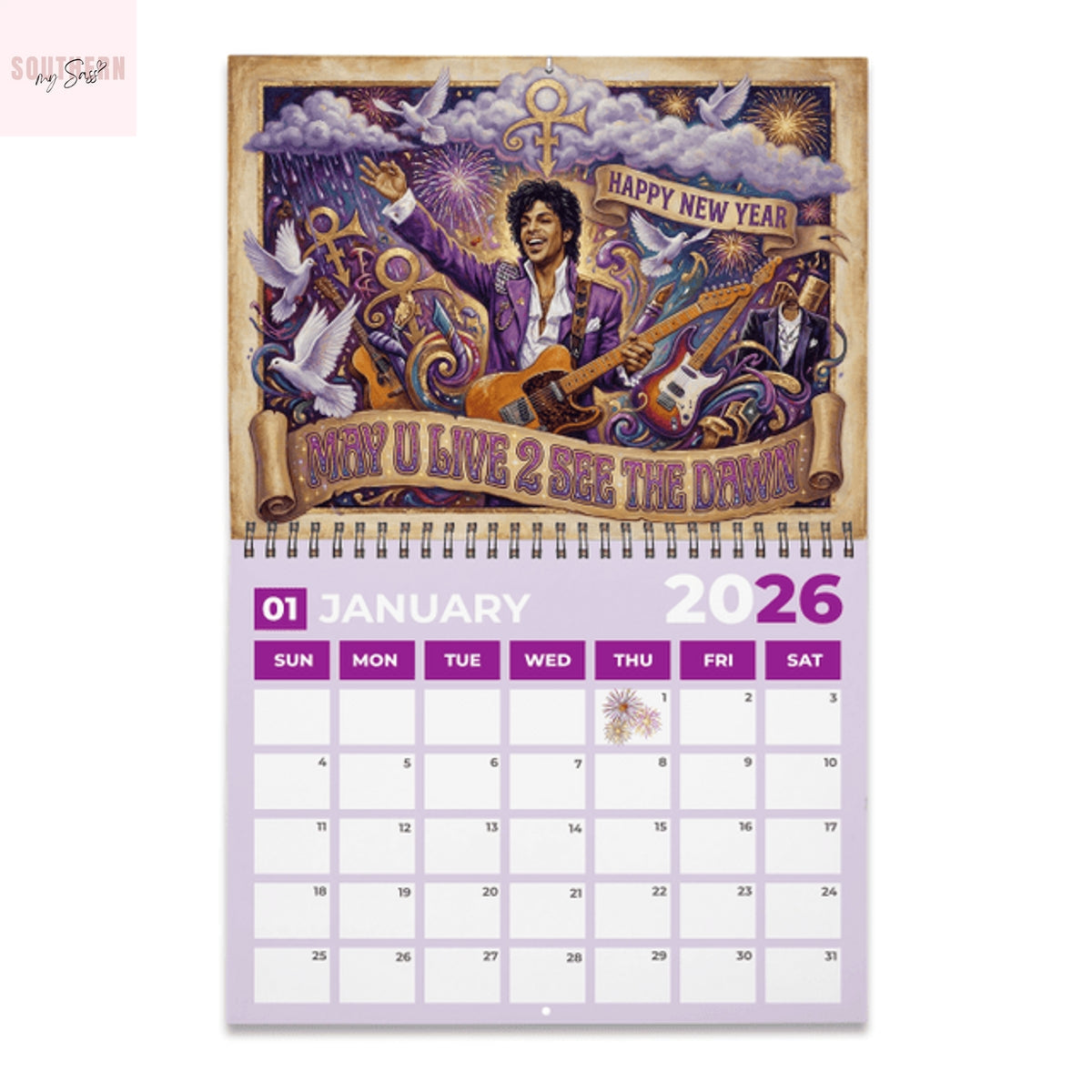 Prince 2026 Wall Calendar