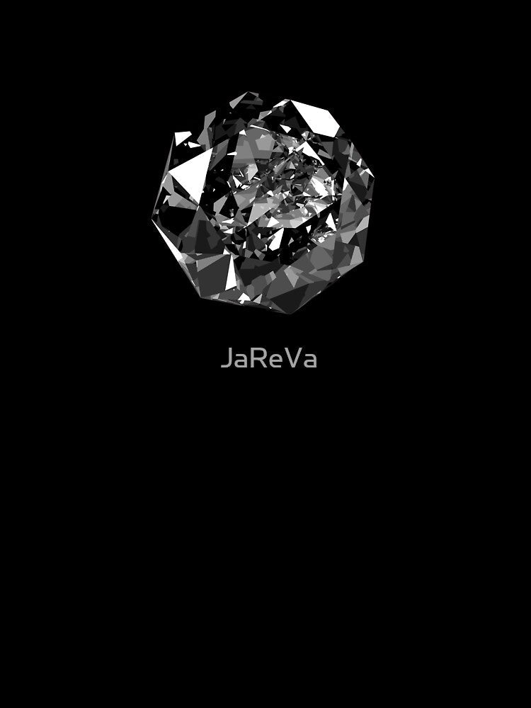 Printed image of diamond on black background by JaReVa