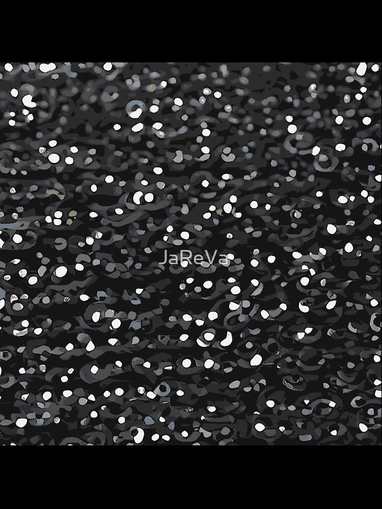 Printed image of sparkling black sequins v2 by JaReVa