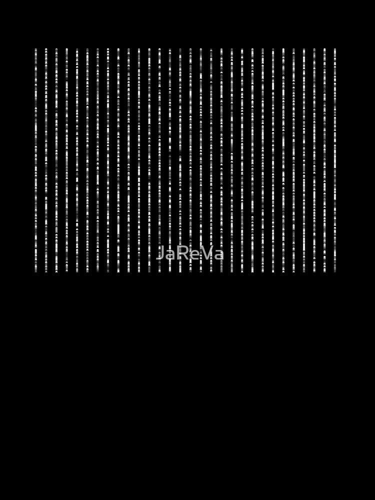 Printed image of silver sequins - vertical stripes on black background by JaReVa