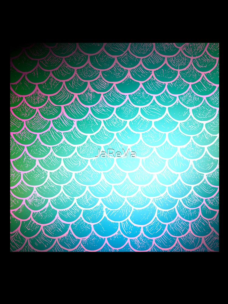 Printed image of Gradient Mermaid Tail pattern v2 by JaReVa