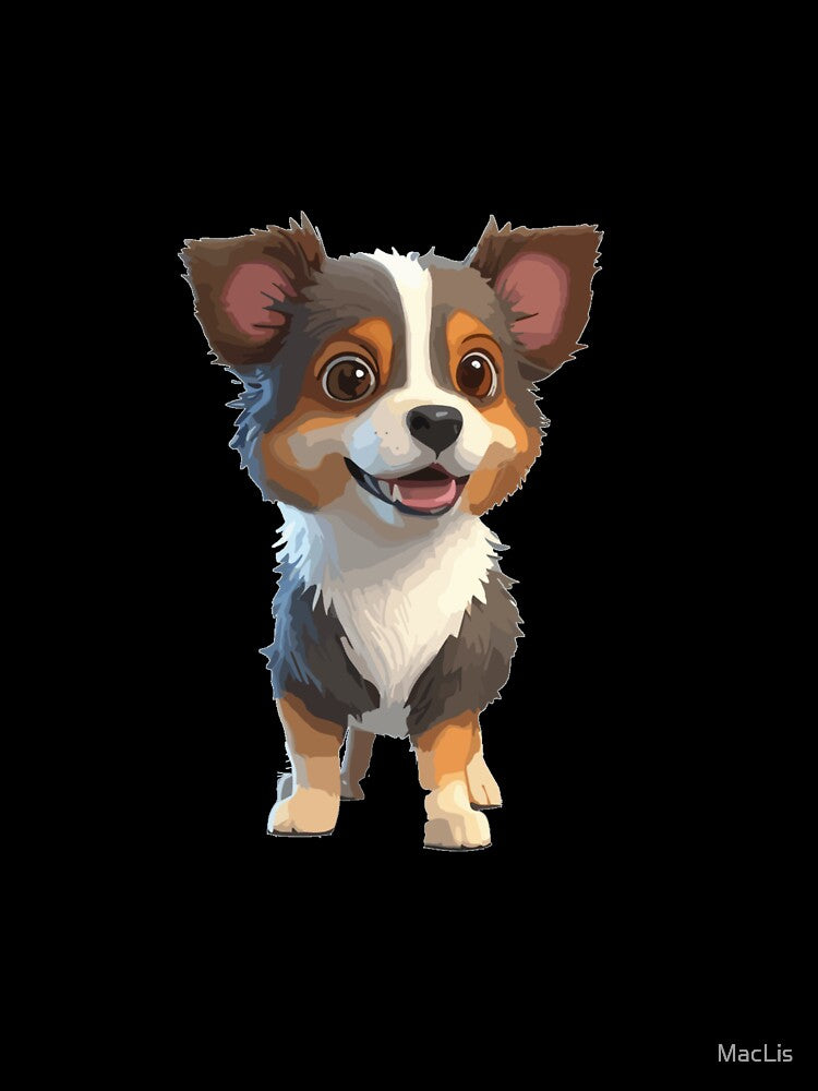 sweet dog with a smiling face by MacLis